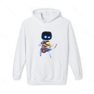 هودی سفید و ملانژ طرح بازی Astro Bot کد12