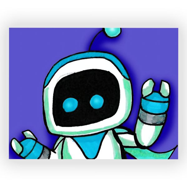 پوستر گلاسه طرح بازی Astro Bot کد73