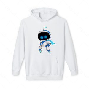 هودی سفید و ملانژ طرح بازی Astro Bot کد13