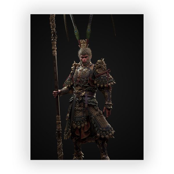 قاب MDF طرح بازی Black Myth Wukong کد40