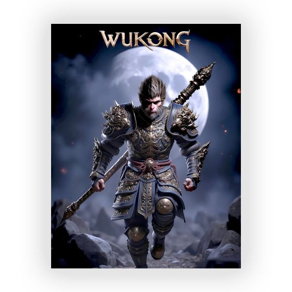 پوستر گلاسه طرح بازی Black Myth Wukong کد50