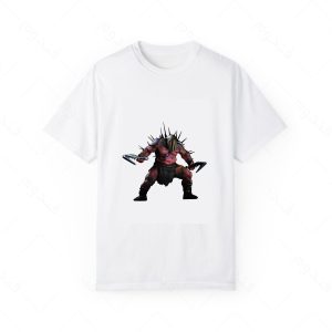 تیشرت سفید و ملانژ طرح بازی god of war کاراکتر HADES