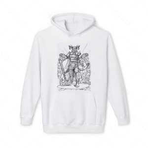 هودی سفید و ملانژ طرح بازی God of war کاراکتر HEIMDALL