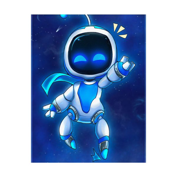 پوستر گلاسه طرح بازی Astro Bot کد84