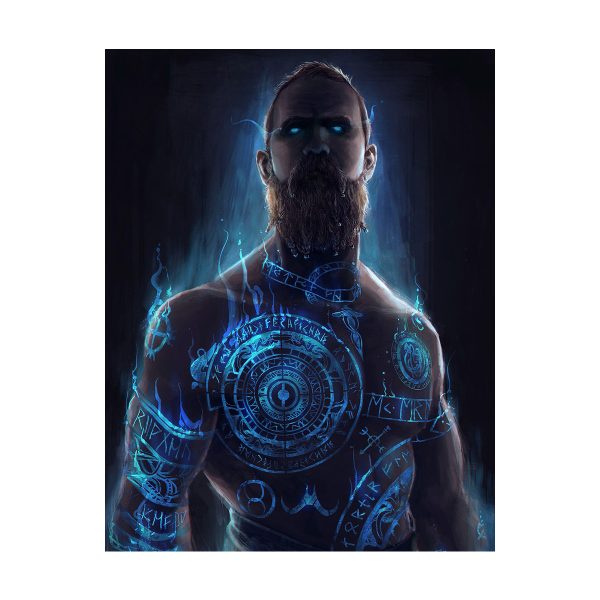 پوستر گلاسه طرح بازی God of war کاراکتر BALDUR