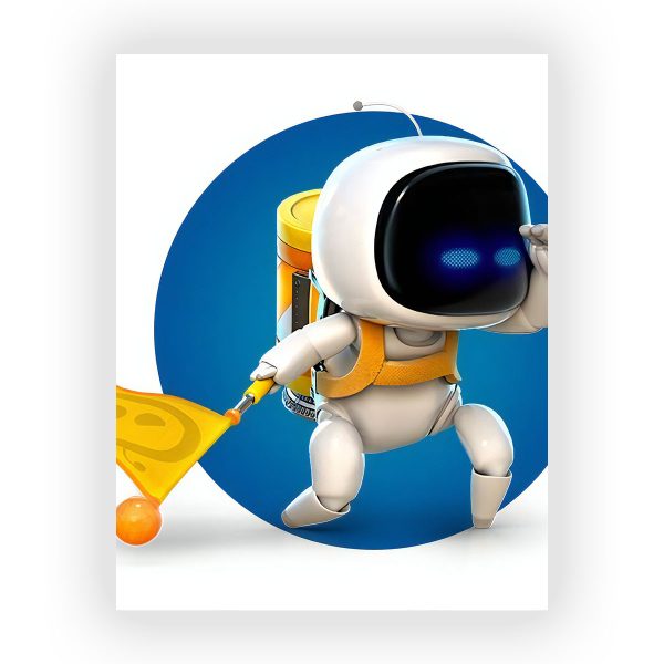 پوستر گلاسه طرح بازی Astro Bot کد89