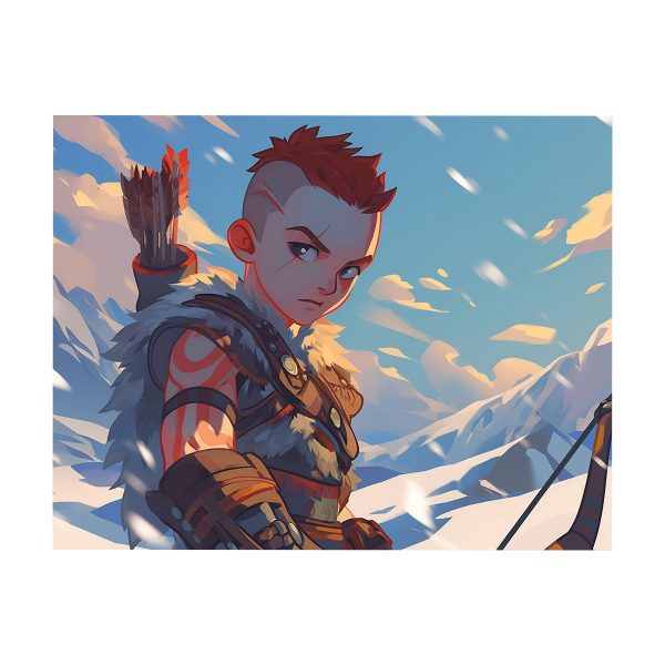 پوستر گلاسه طرح بازی God of war کاراکتر ATREUS