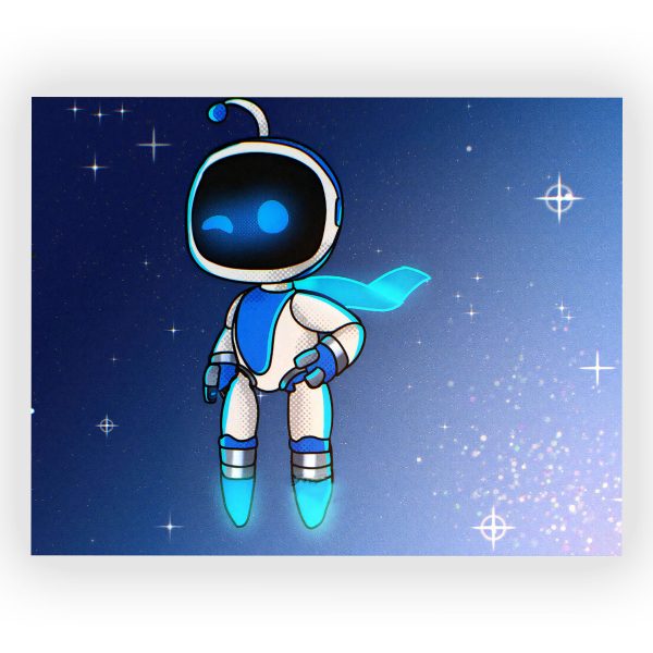 پوستر گلاسه طرح بازی Astro Bot کد91