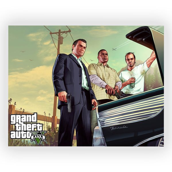 قاب MDF طرح بازی Grand Theft Auto کد14