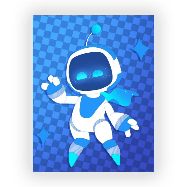 پوستر گلاسه طرح بازی Astro Bot کد92