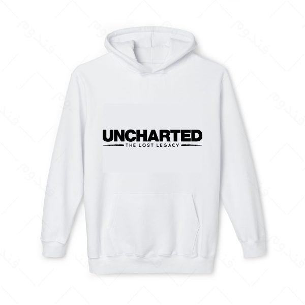 هودی سفید و ملانژ طرح بازی Uncharted کد015