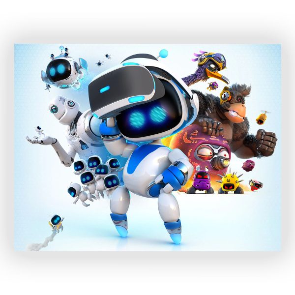 پوستر گلاسه طرح بازی Astro Bot کد96