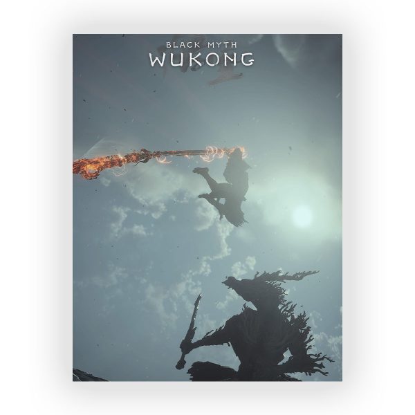 پوستر گلاسه طرح بازی Black Myth Wukong کد77