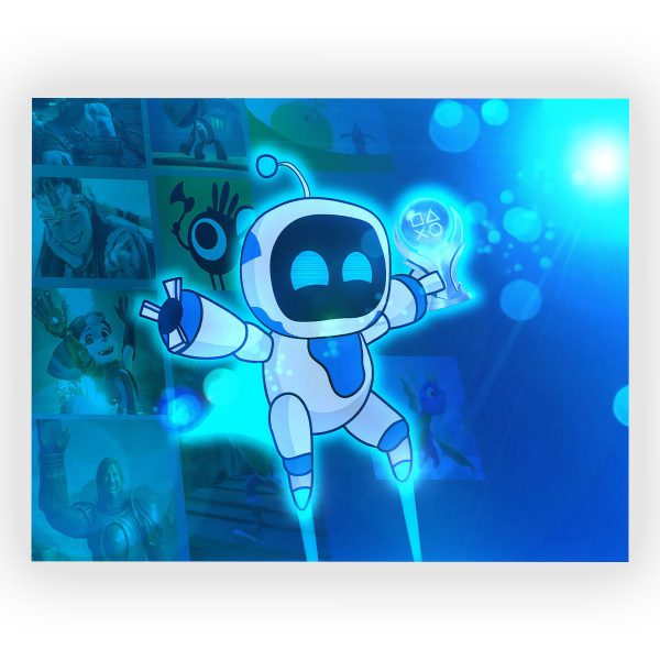 پوستر گلاسه طرح بازی Astro Bot کد100