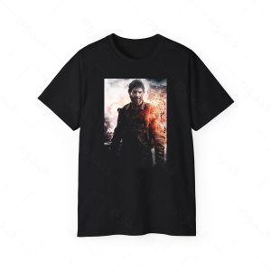 تیشرت مشکی طرح بازی The last of us کاراکتر JOEL