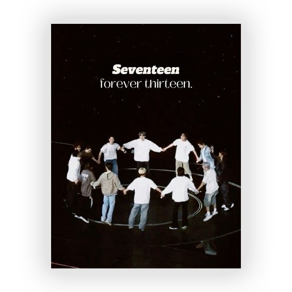 قاب MDF طرح گروه Seventeen کد02