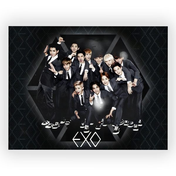 پوستر گلاسه طرح گروه EXO کد06