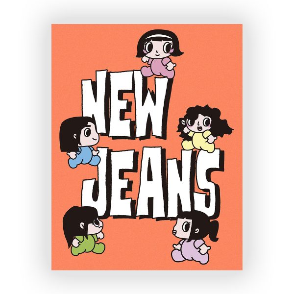 پوستر گلاسه طرح گروه NewJeans کد02