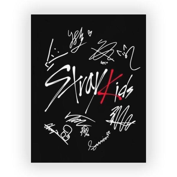 قاب MDF طرح گروه Stray Kids کد15