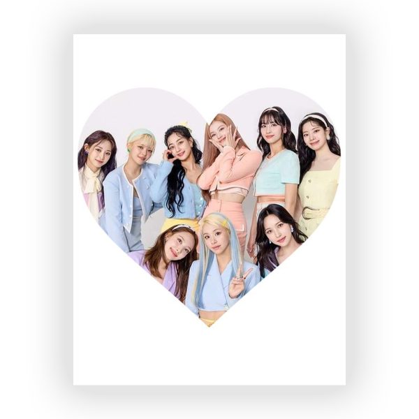 قاب MDF طرح گروه TWICE کد16