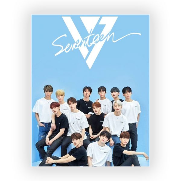 قاب MDF طرح گروه Seventeen کد16