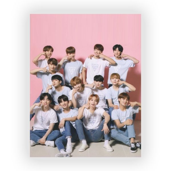 قاب MDF طرح گروه Seventeen کد17