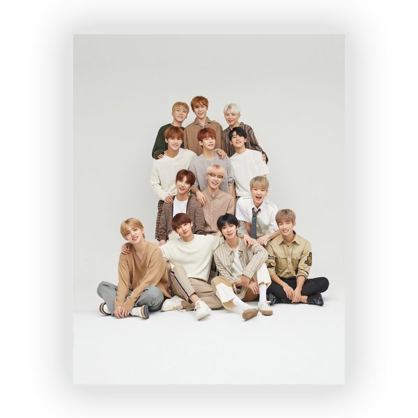 قاب MDF طرح گروه Seventeen کد19