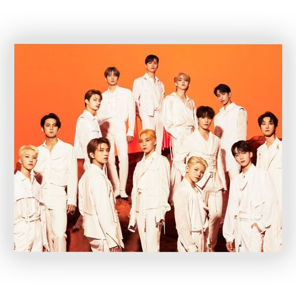 پوستر گلاسه طرح گروه Seventeen کد20