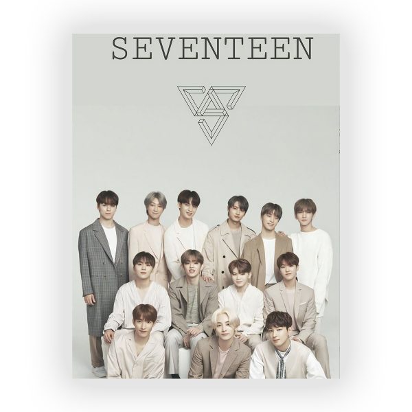 قاب MDF طرح گروه Seventeen کد25