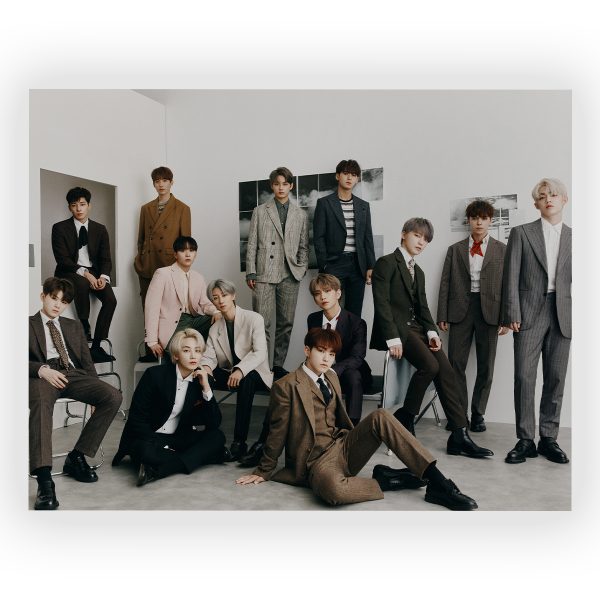 پوستر گلاسه طرح گروه Seventeen کد29