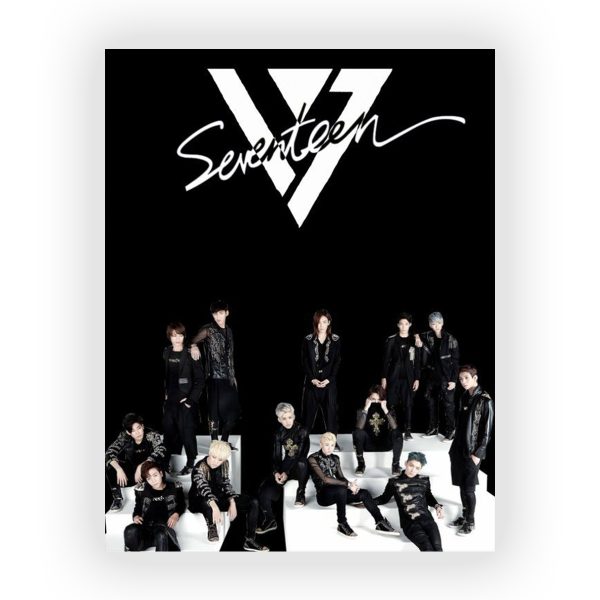 پوستر گلاسه طرح گروه Seventeen کد32