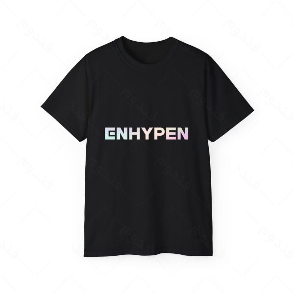 تیشرت مشکی طرح گروه Enhypen کد06