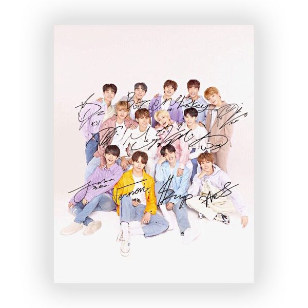 قاب MDF طرح گروه Seventeen کد37