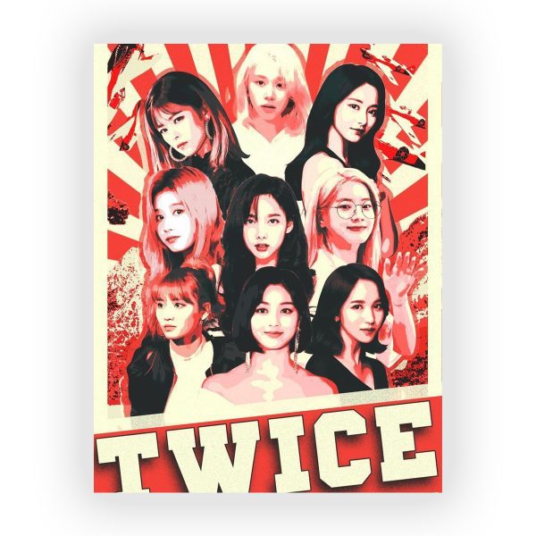 قاب MDF طرح گروه TWICE کد32