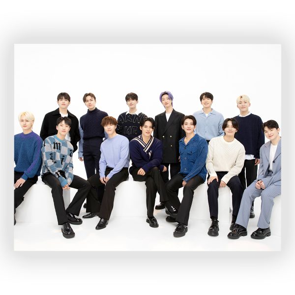 پوستر گلاسه طرح گروه Seventeen کد39