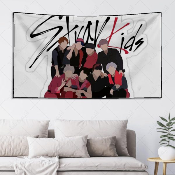 بکدراپ طرح گروه Stray Kids کد04