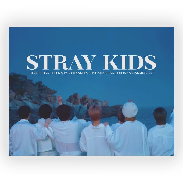 قاب MDF طرح گروه Stray Kids کد08