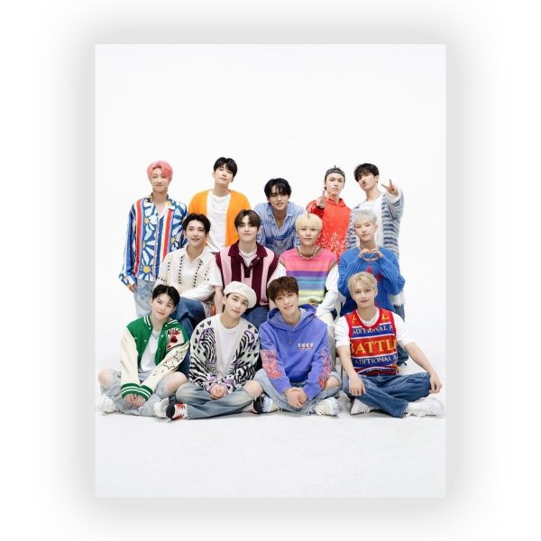 قاب MDF طرح گروه Seventeen کد42