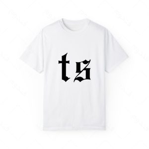 تیشرت سفید و ملانژ طرح TAYLOR SWIFT کد01