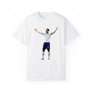 تیشرت سفید و ملانژ بیلینگام کد 001