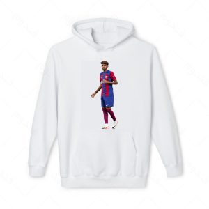 هودی سفید و ملانژ طرح یامال کد 002