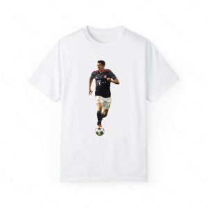 تیشرت سفید و ملانژ لواندوفسکی کد 005