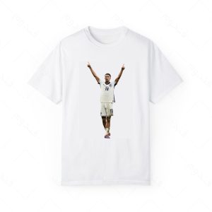 تیشرت سفید و ملانژ بیلینگام کد 005