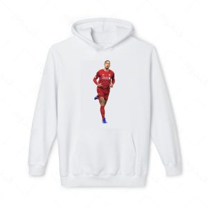 هودی سفید و ملانژ طرح وندایک کد 003