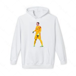 هودی سفید و ملانژ طرح تراشتگین کد 006