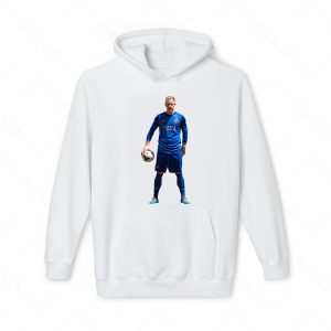 هودی سفید و ملانژ طرح تراشتگین کد 009