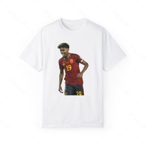 تیشرت سفید و ملانژ یامال کد 004