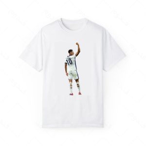 تیشرت سفید و ملانژ بیلینگام کد 007