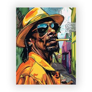 پوستر گلاسه طرح Snoop Dogg کد18
